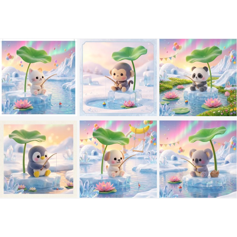 가샤폰 캡슐 장난감 남극 동물 파티 시리즈 귀여운 팬더 - Capsule Toy Gashapon 리뷰 및 가격