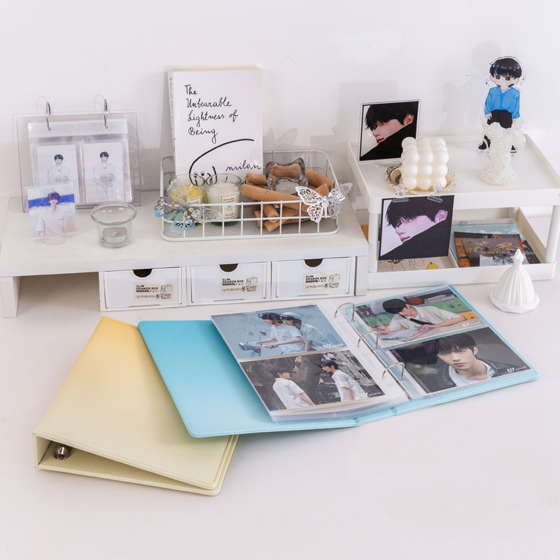대형 A5 마카롱 그라데이션 카드 바인더 PU 가죽 링 - Pokemon Binder Card 리뷰 및 가격
